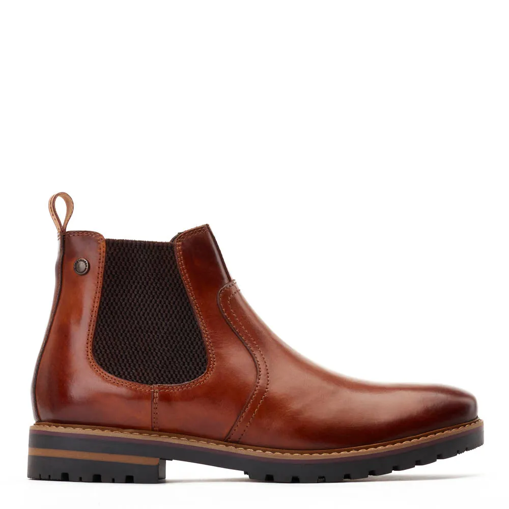Cutler Washed Chelsea Boots Tan sold by Base London
