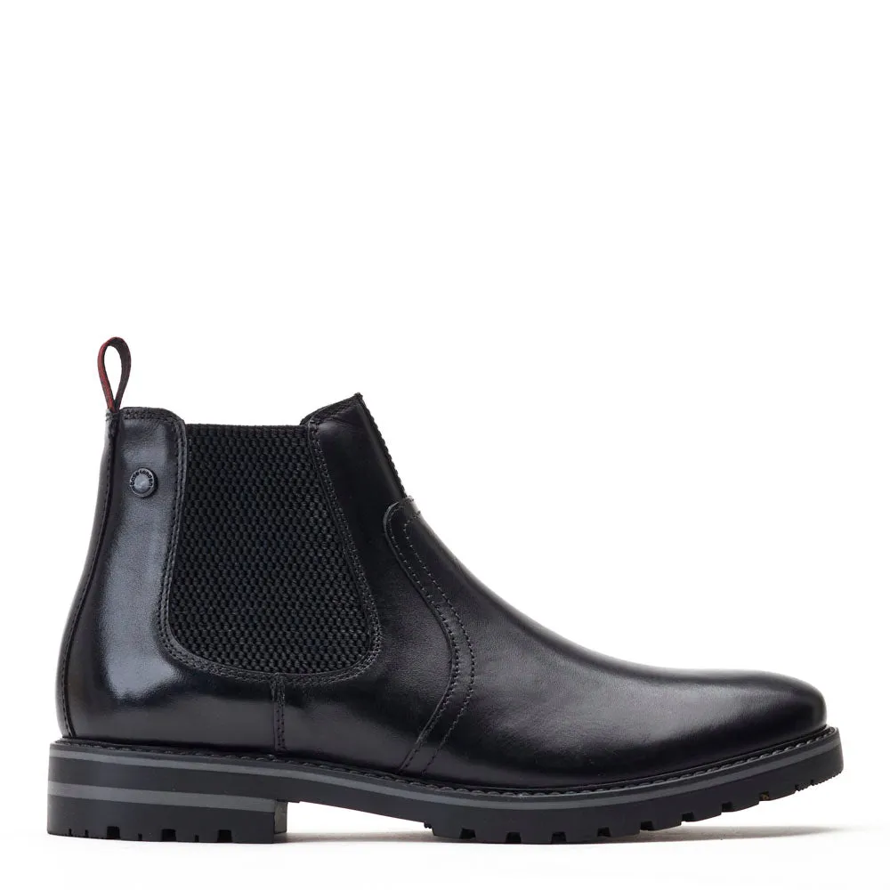 Cutler Waxy Chelsea Boots Black sold by Base London