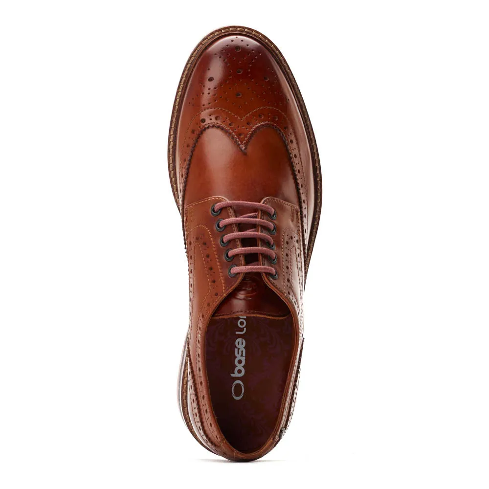 Hatfield Washed Brogue Shoes Tan sold by Base London product image thumbnail 5