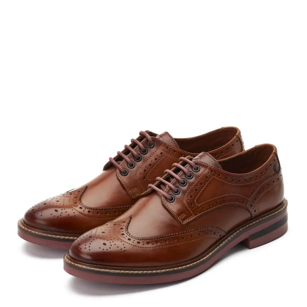 Hatfield Washed Brogue Shoes Tan sold by Base London product image thumbnail 2
