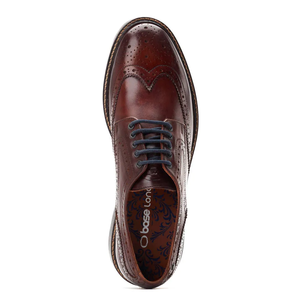 Hatfield Washed Brogue Shoes Brown sold by Base London product image thumbnail 5