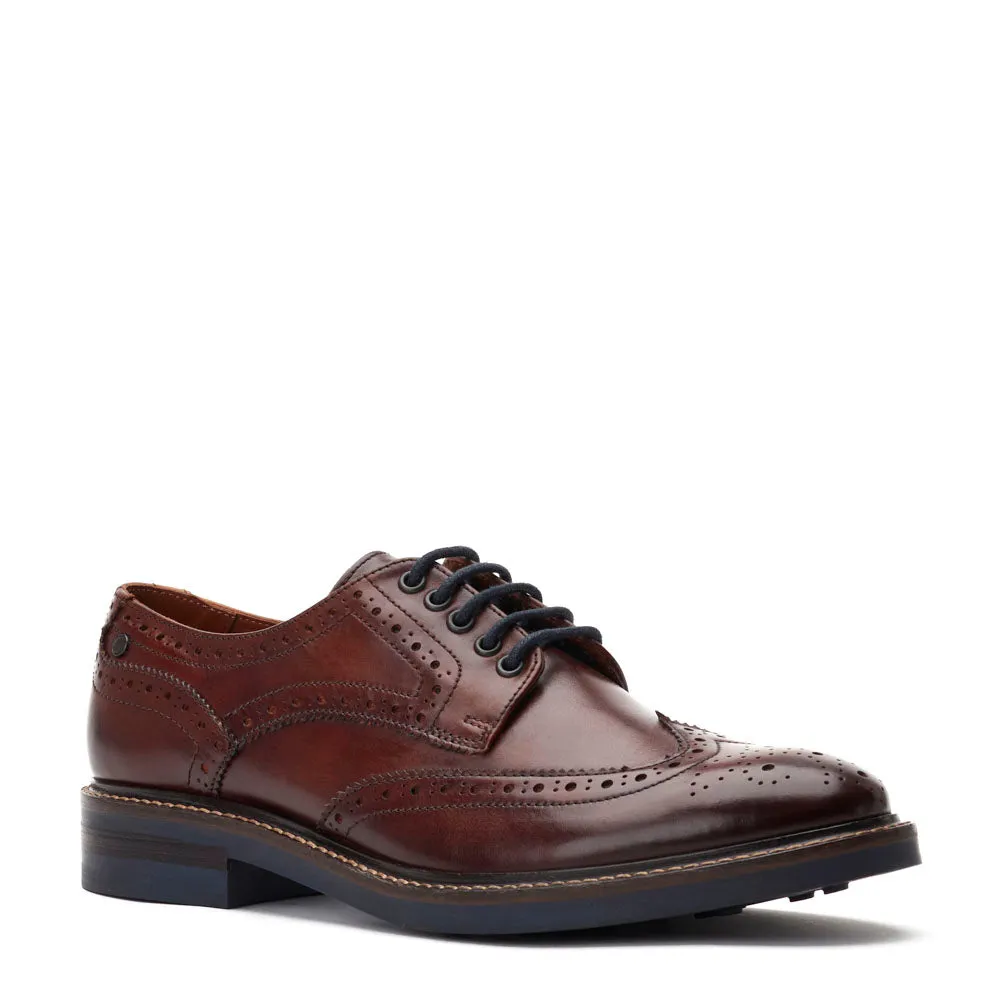Hatfield Washed Brogue Shoes Brown sold by Base London product image thumbnail 3