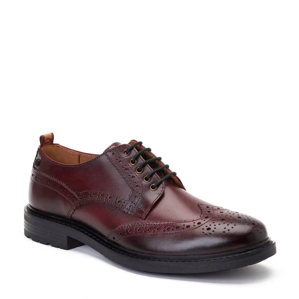 Jagger Burnished Brogue Shoes Bordo sold by Base London product image thumbnail 2
