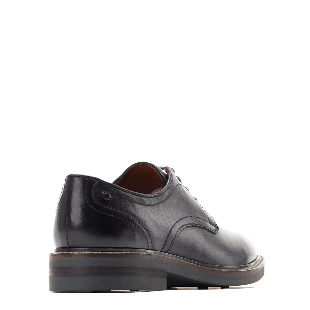 Mawley Waxy Derby Shoes Black sold by Base London product image thumbnail 4