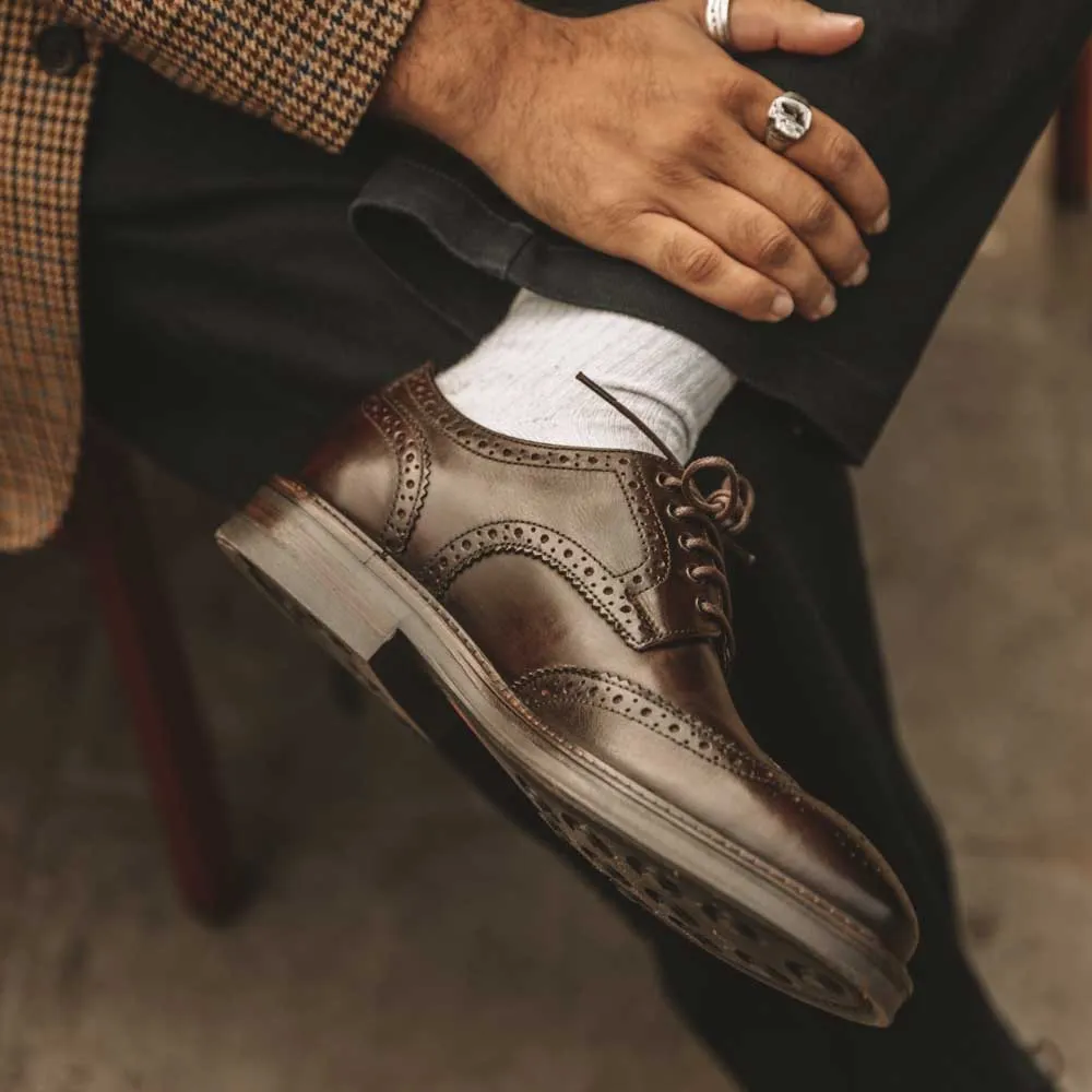 Bryce Washed Brogue Shoes sold by Base London product image thumbnail 2