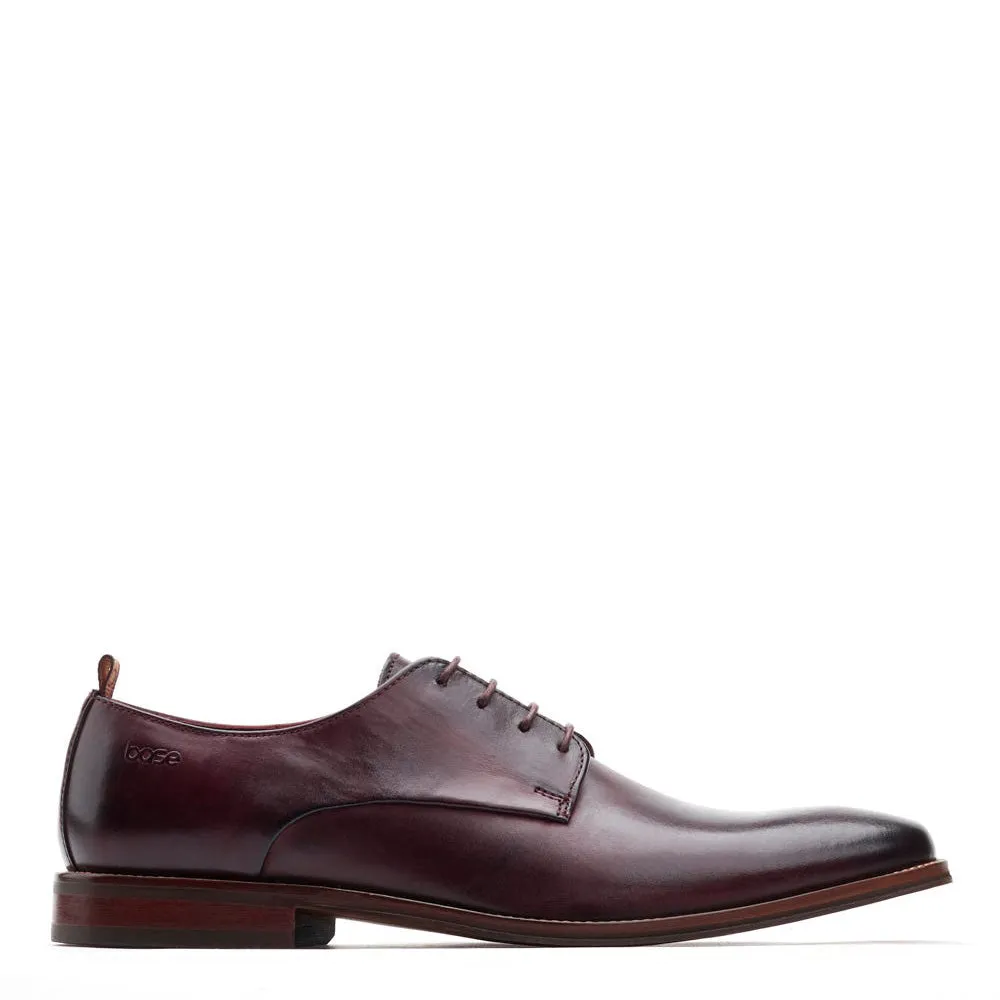 Marley Washed Derby Shoes Bordo sold by Base London