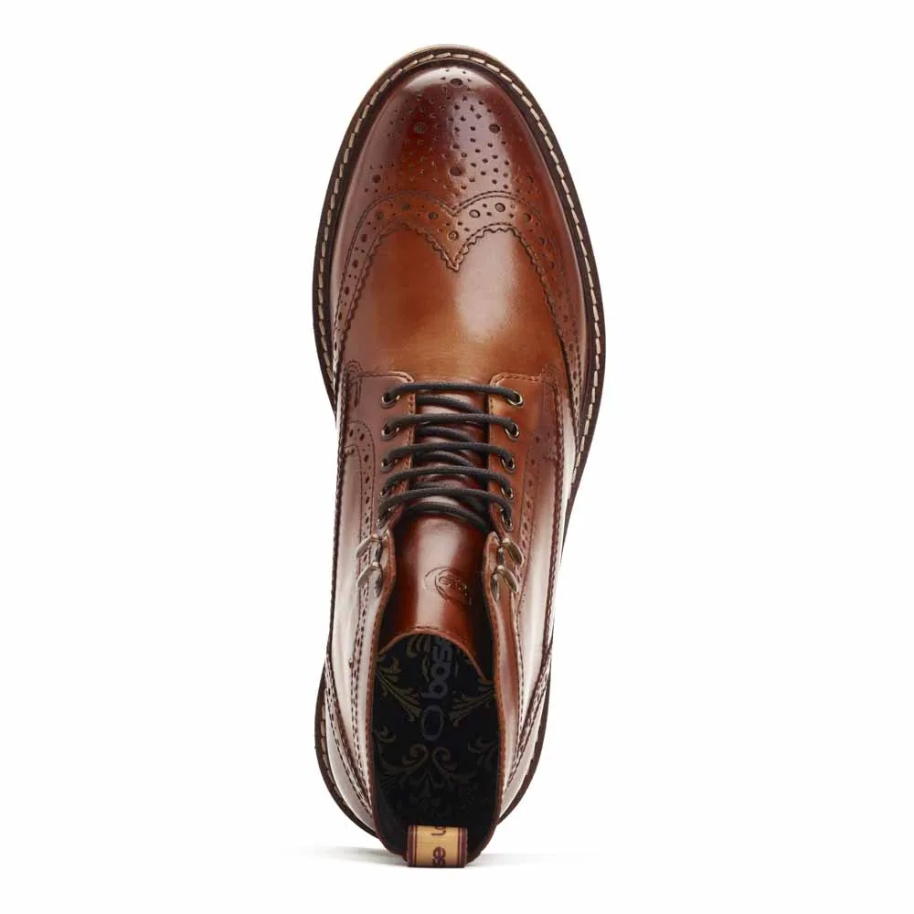Dealer Burnished Brogue Boots Tan sold by Base London product image thumbnail 4