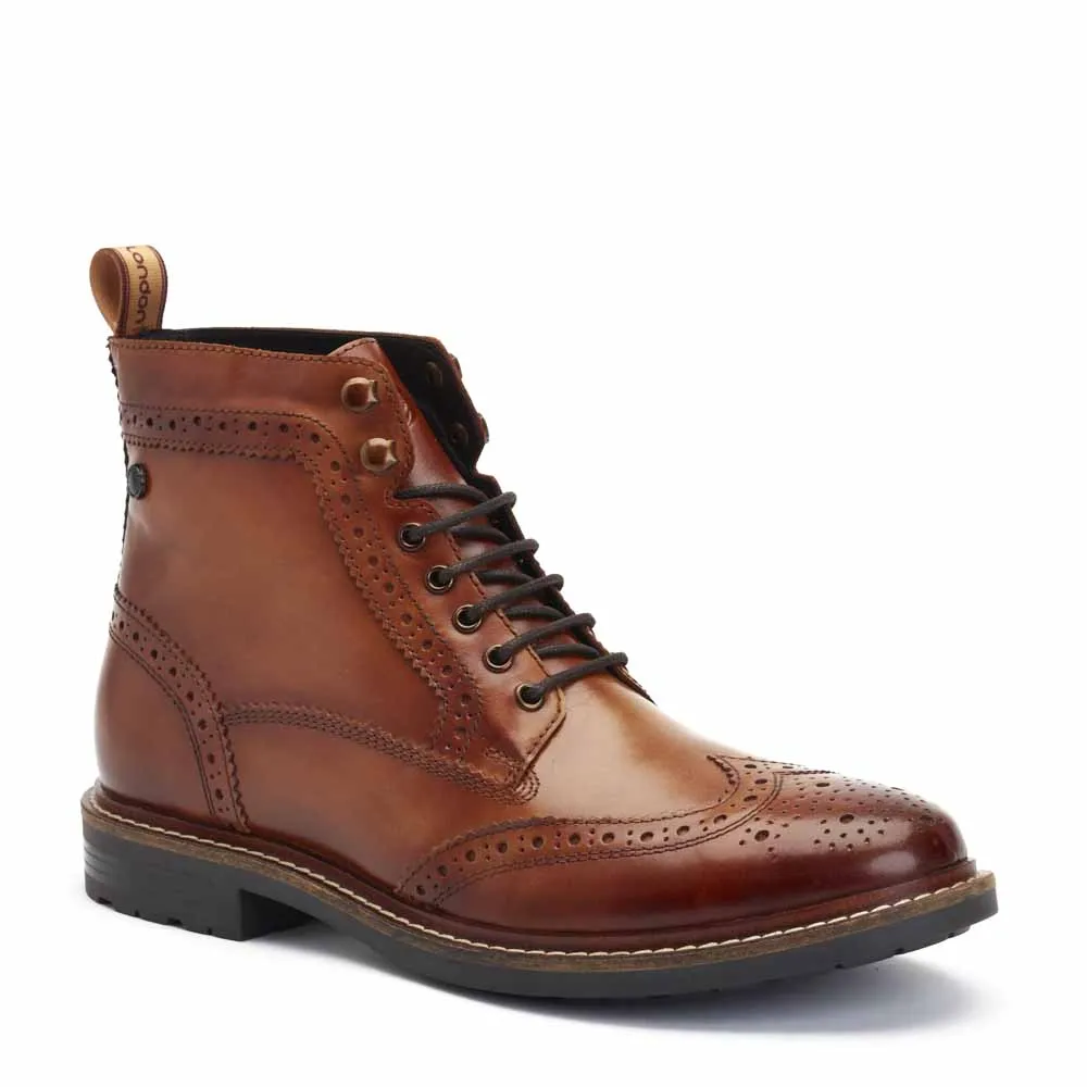 Dealer Burnished Brogue Boots Tan sold by Base London product image thumbnail 2