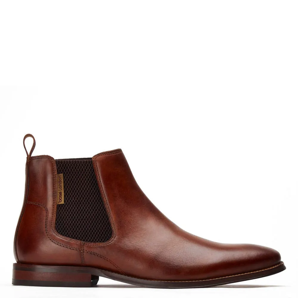 Sikes Washed Chelsea Boots Tan sold by Base London
