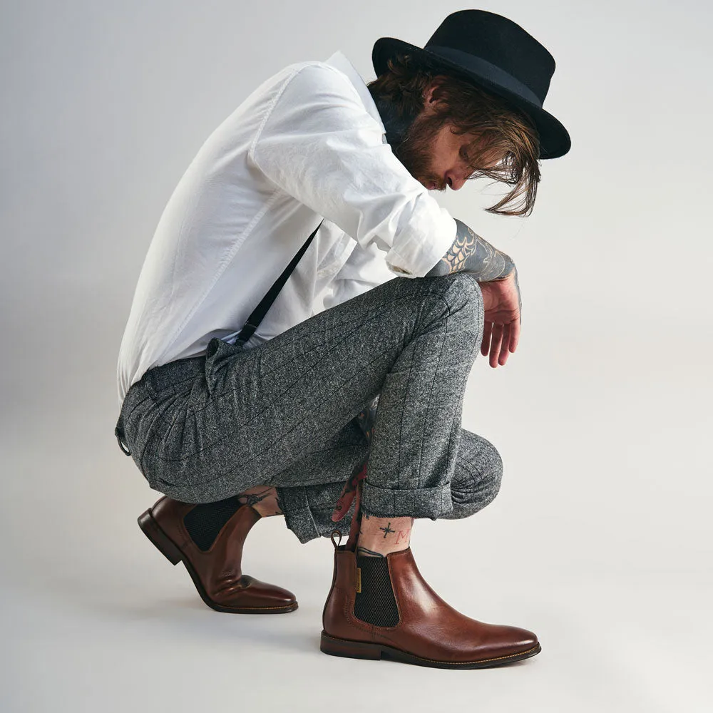 Sikes Washed Chelsea Boots Tan sold by Base London product image thumbnail 3