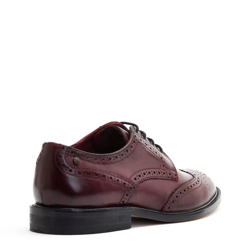 Chaplin Washed Brogue Shoes Bordo sold by Base London product image thumbnail 3
