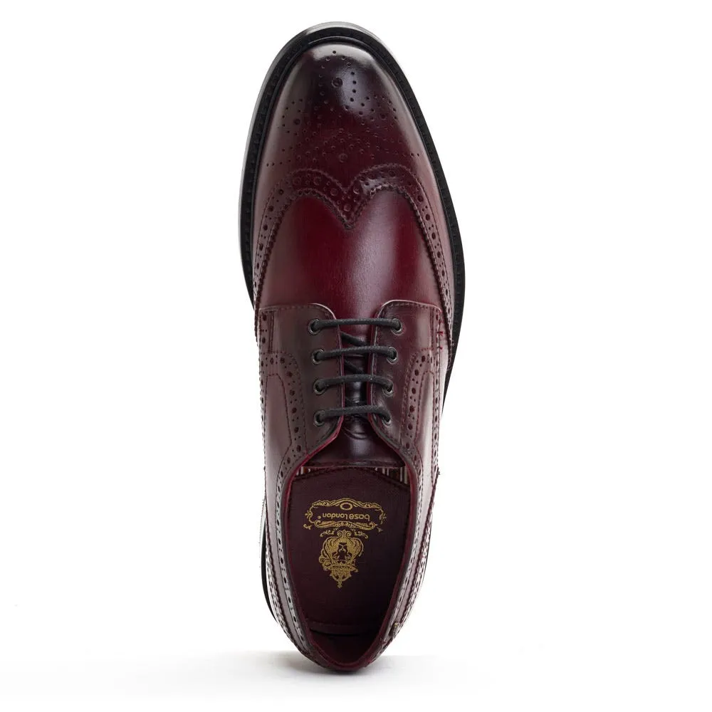 Chaplin Washed Brogue Shoes Bordo sold by Base London product image thumbnail 4