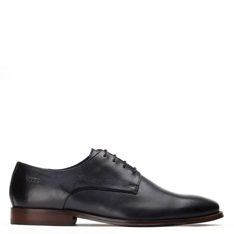 Marley Washed Derby Shoes Navy sold by Base London