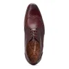 Barbera Waxy Brogue Shoes Bordo sold by Base London