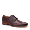 Barbera Waxy Brogue Shoes Bordo sold by Base London