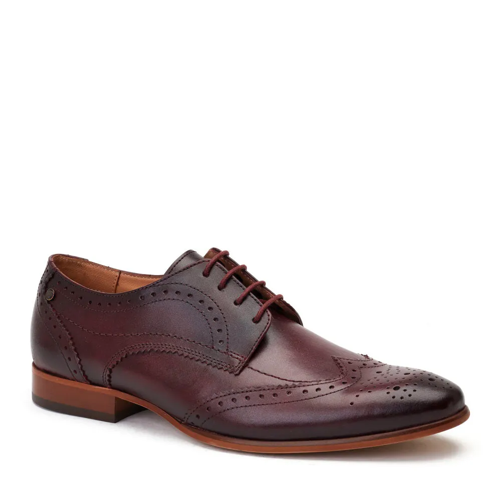Barbera Waxy Brogue Shoes Bordo sold by Base London product image thumbnail 2