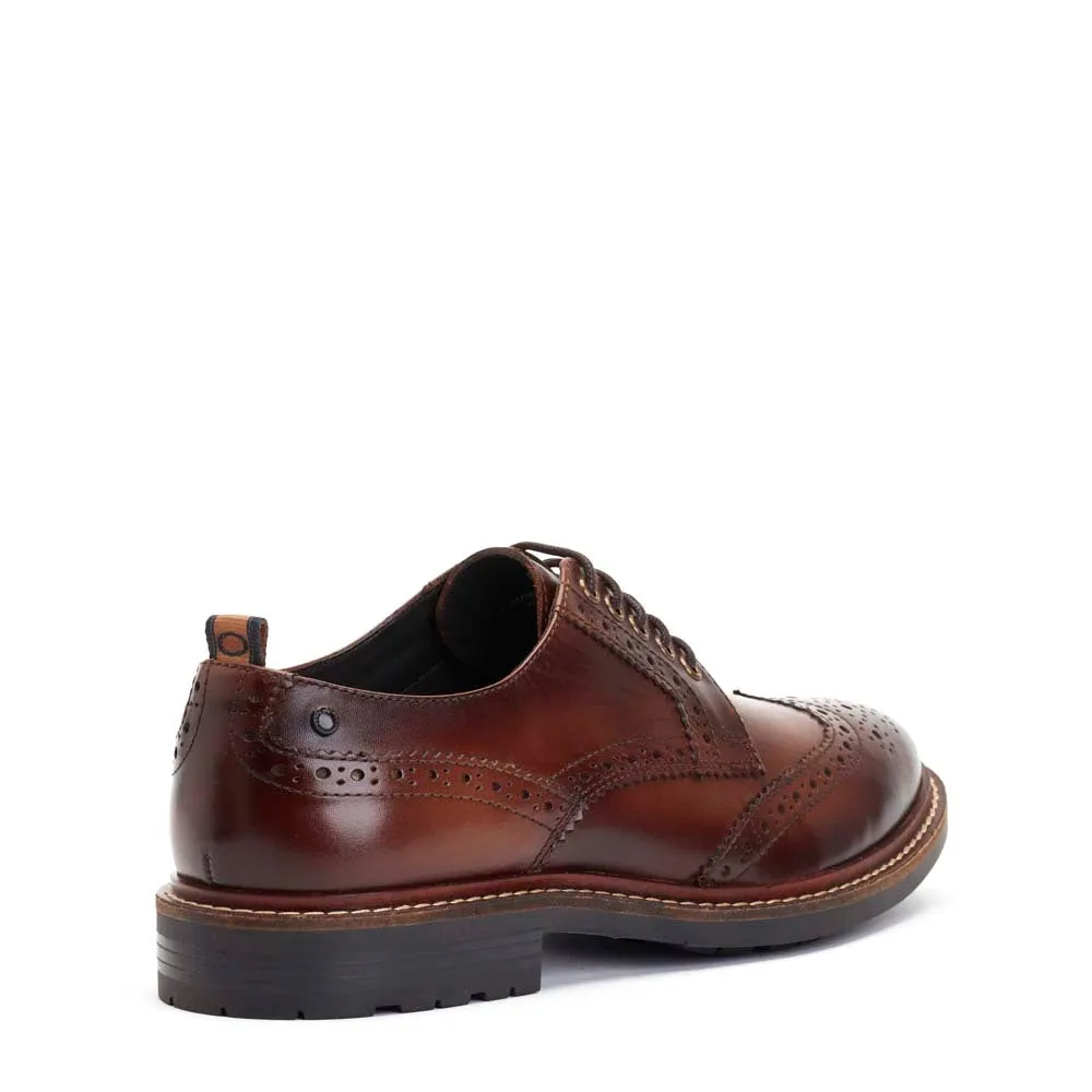 Jagger Burnished Brogue Shoes Brown sold by Base London product image thumbnail 4