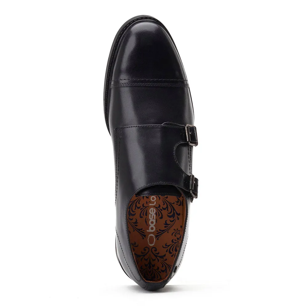 Diablo Waxy Monk Strap Shoes Black sold by Base London product image thumbnail 4