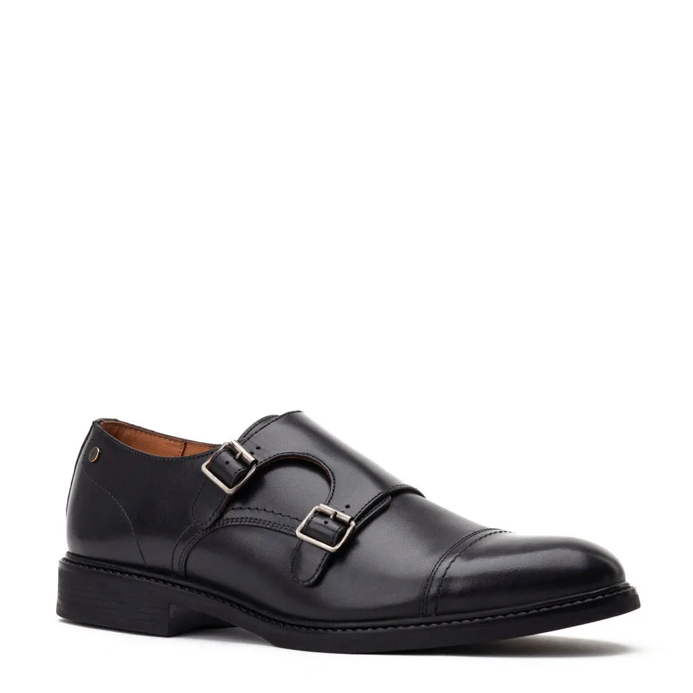 Diablo Waxy Monk Strap Shoes Black sold by Base London product image thumbnail 2