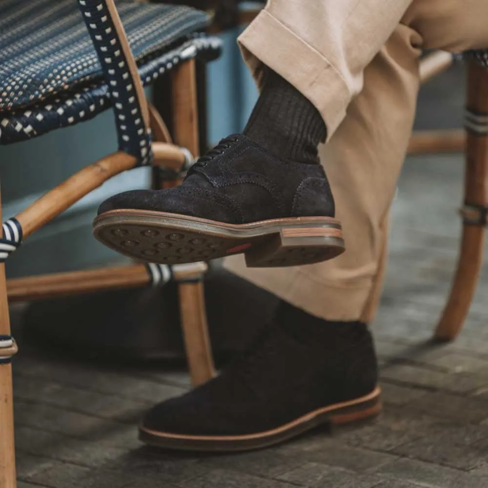 Bryce Suede Brogue Shoes sold by Base London product image thumbnail 2