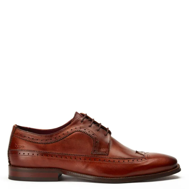 Havisham Washed Brogue Shoes Tan sold by Base London