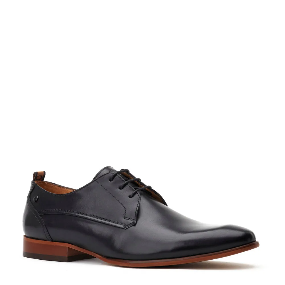 Gambino Waxy Derby Shoes Black sold by Base London product image thumbnail 3