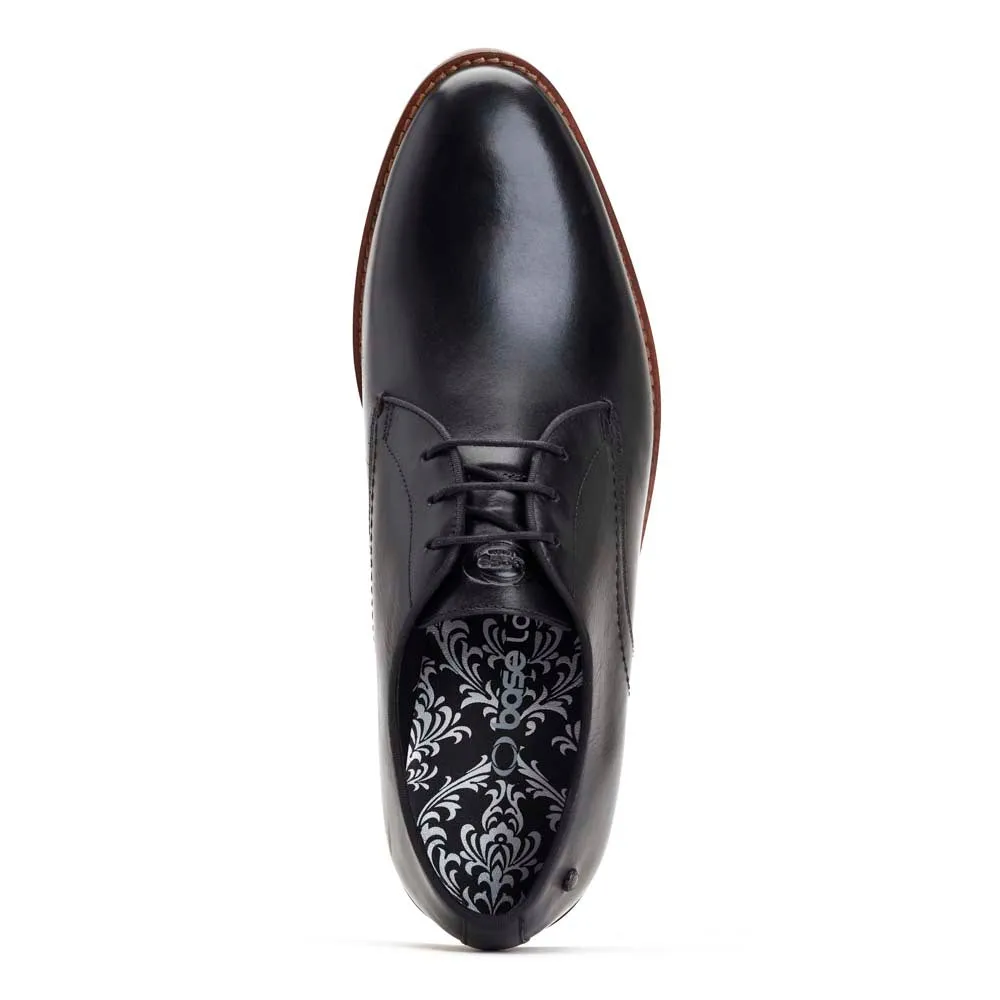 Bronte Waxy Derby Shoes Black sold by Base London product image thumbnail 5
