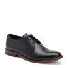 Bronte Waxy Derby Shoes Black sold by Base London