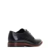 Bronte Waxy Derby Shoes Black sold by Base London