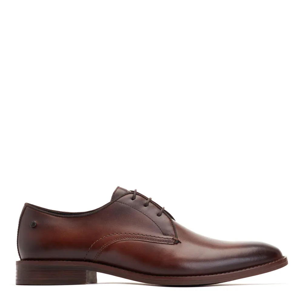 Bronte Washed Derby Shoes Brown sold by Base London