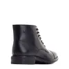 Duke Waxy Toe Cap Boots Black sold by Base London