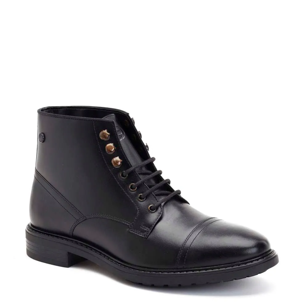 Duke Waxy Toe Cap Boots Black sold by Base London product image thumbnail 2