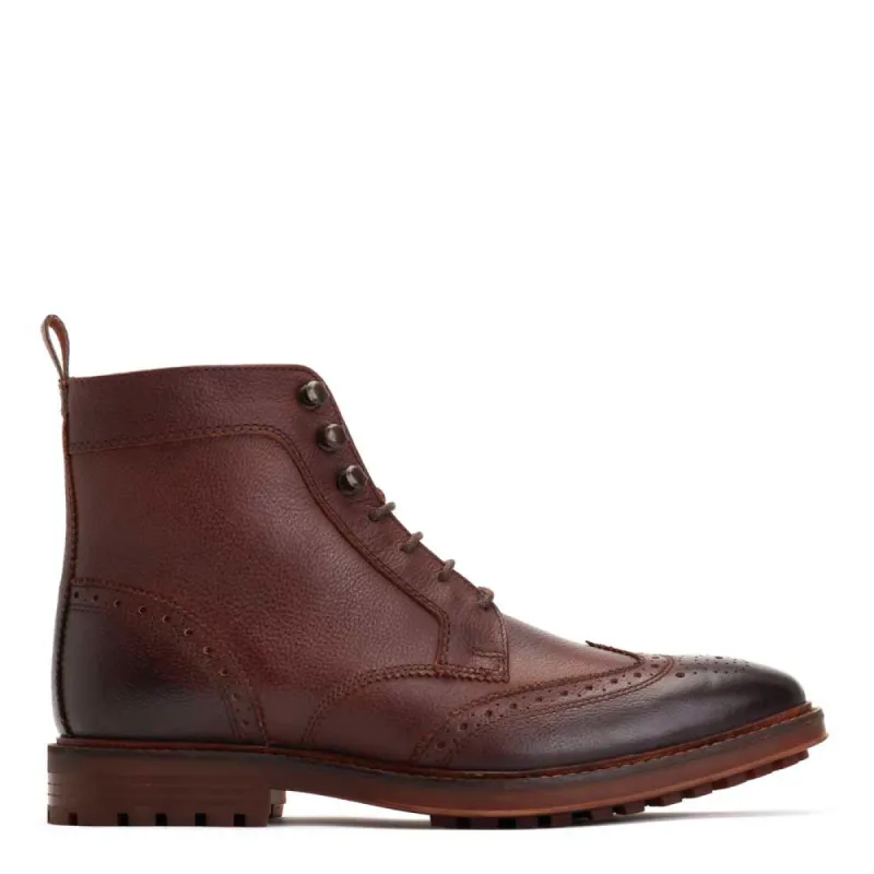 Hemlock Grain Brogue Boots sold by Base London