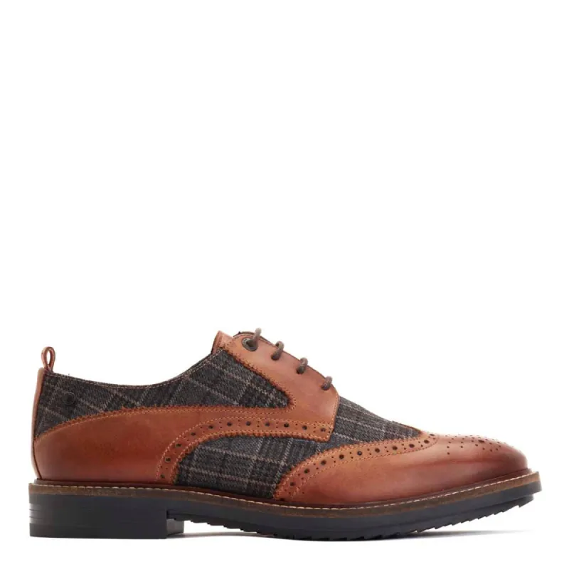 Nashville Pull Up Brogue Shoes made by Base London