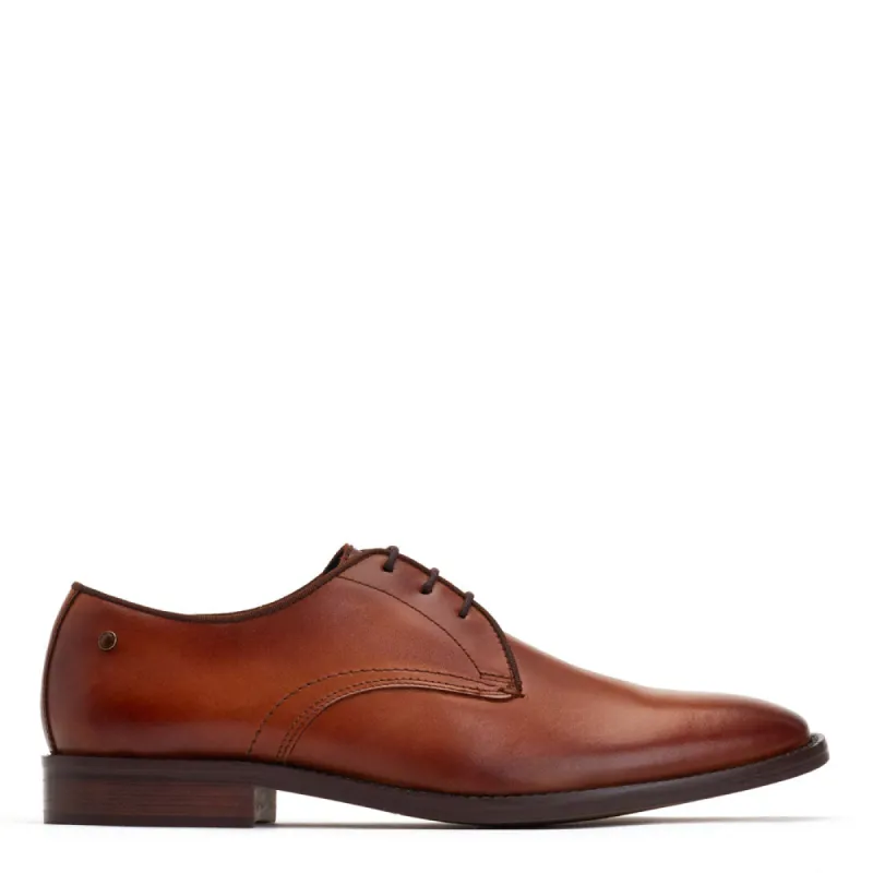 Bronte Washed Derby Shoes Tan sold by Base London