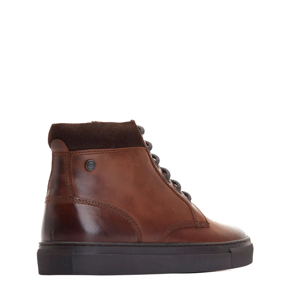 Cabbie High-Top Leather Trainers sold by Base London product image thumbnail 4