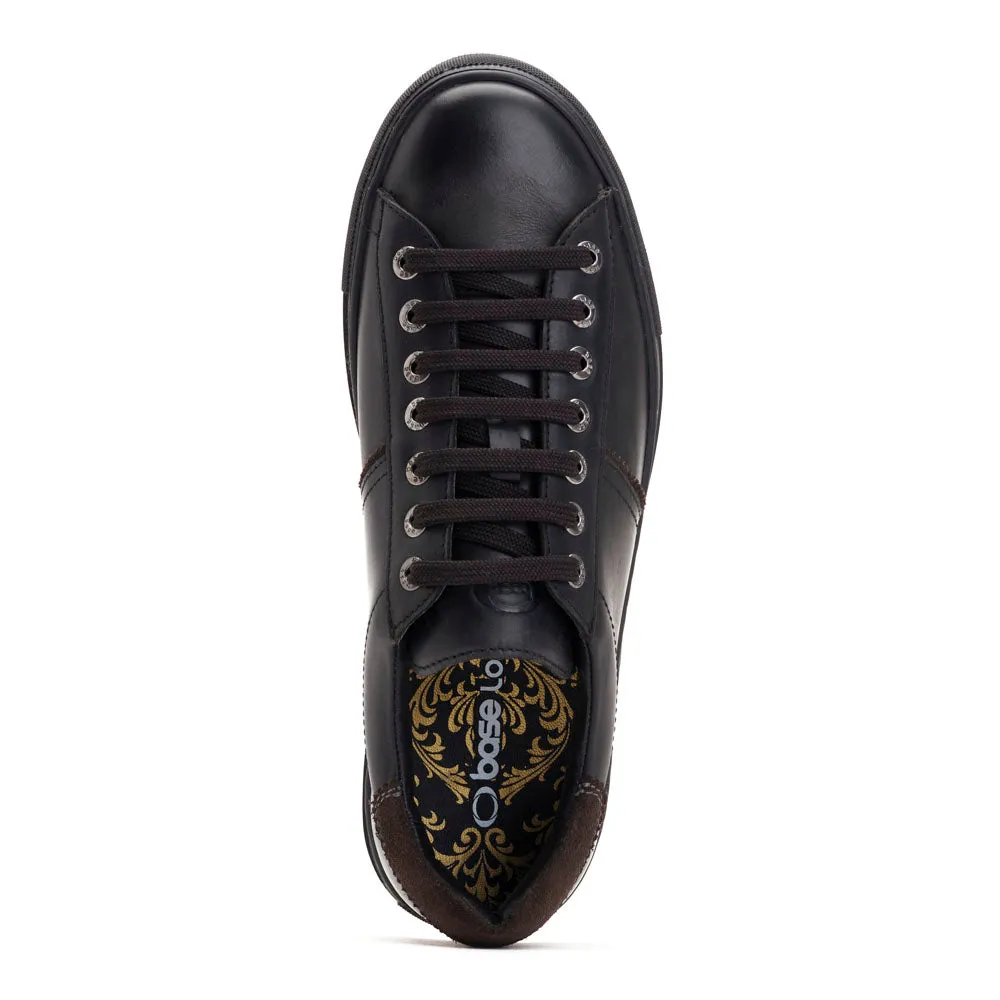 Beck Leather Trainers Black sold by Base London product image thumbnail 5