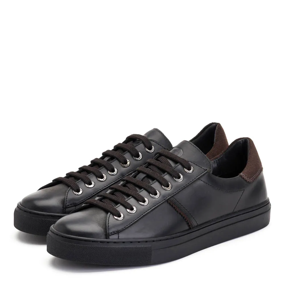 Beck Leather Trainers Black sold by Base London product image thumbnail 3