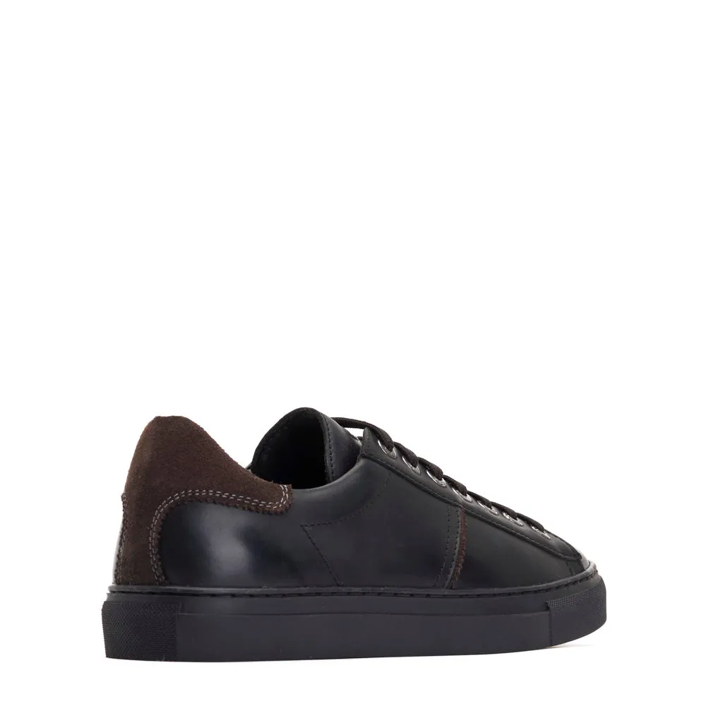 Beck Leather Trainers Black sold by Base London product image thumbnail 4