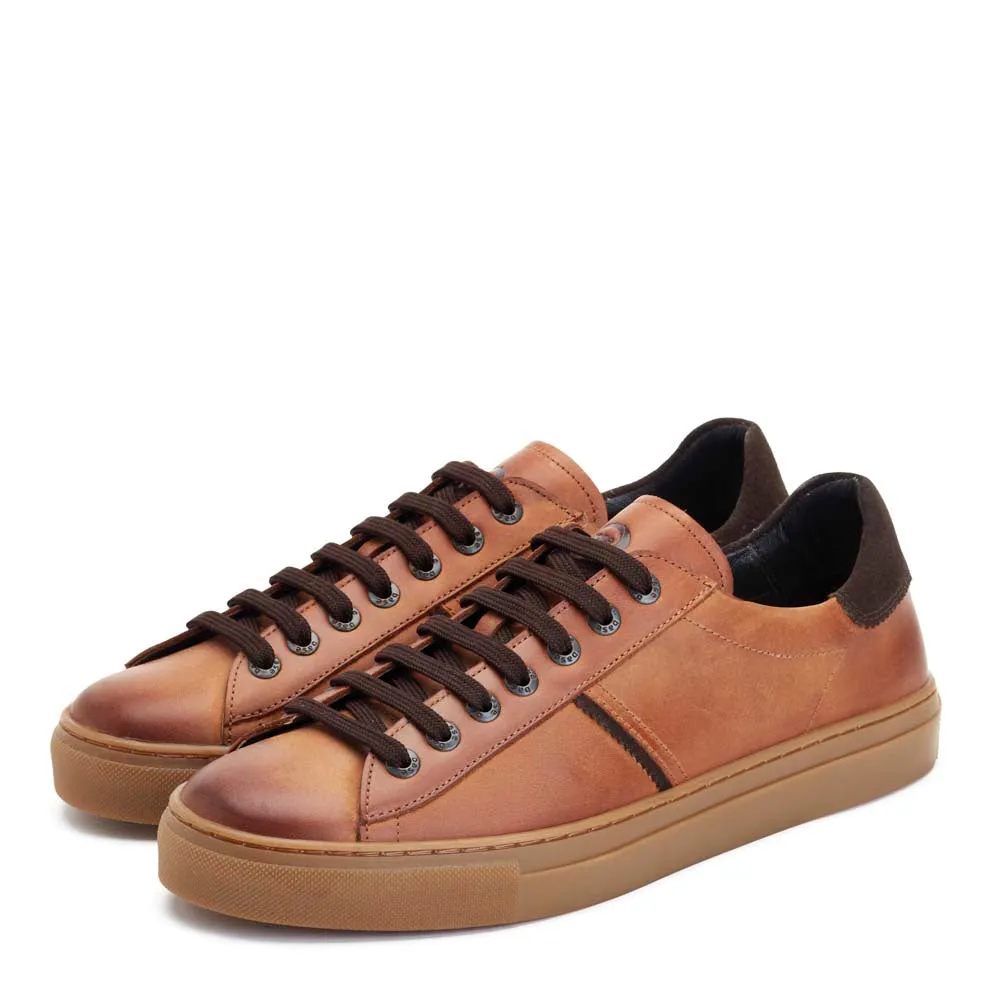 Beck Leather Trainers Tan sold by Base London product image thumbnail 3