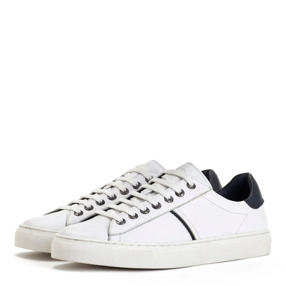 Beck Leather Trainers White sold by Base London product image thumbnail 3