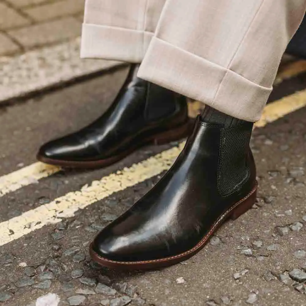 Virgil Waxy Chelsea Boots Black sold by Base London product image thumbnail 2