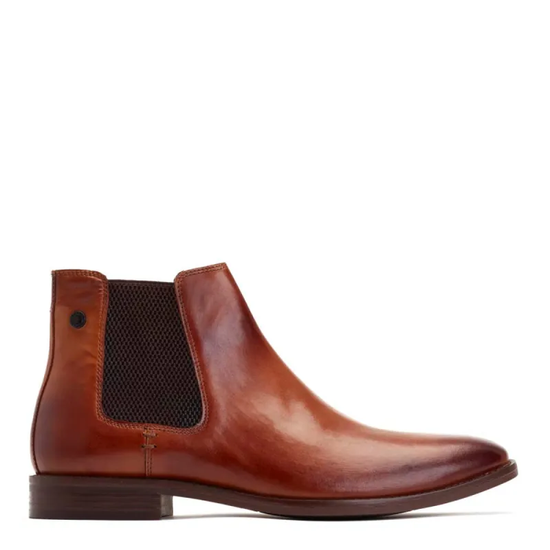 Virgil Washed Chelsea Boots Tan sold by Base London