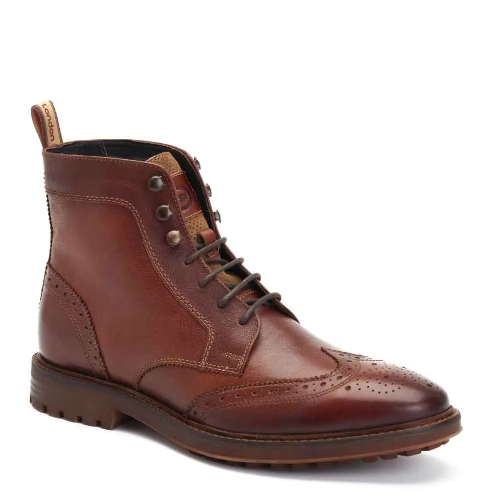 Hemlock Grain Brogue Boots Tan sold by Base London product image thumbnail 2