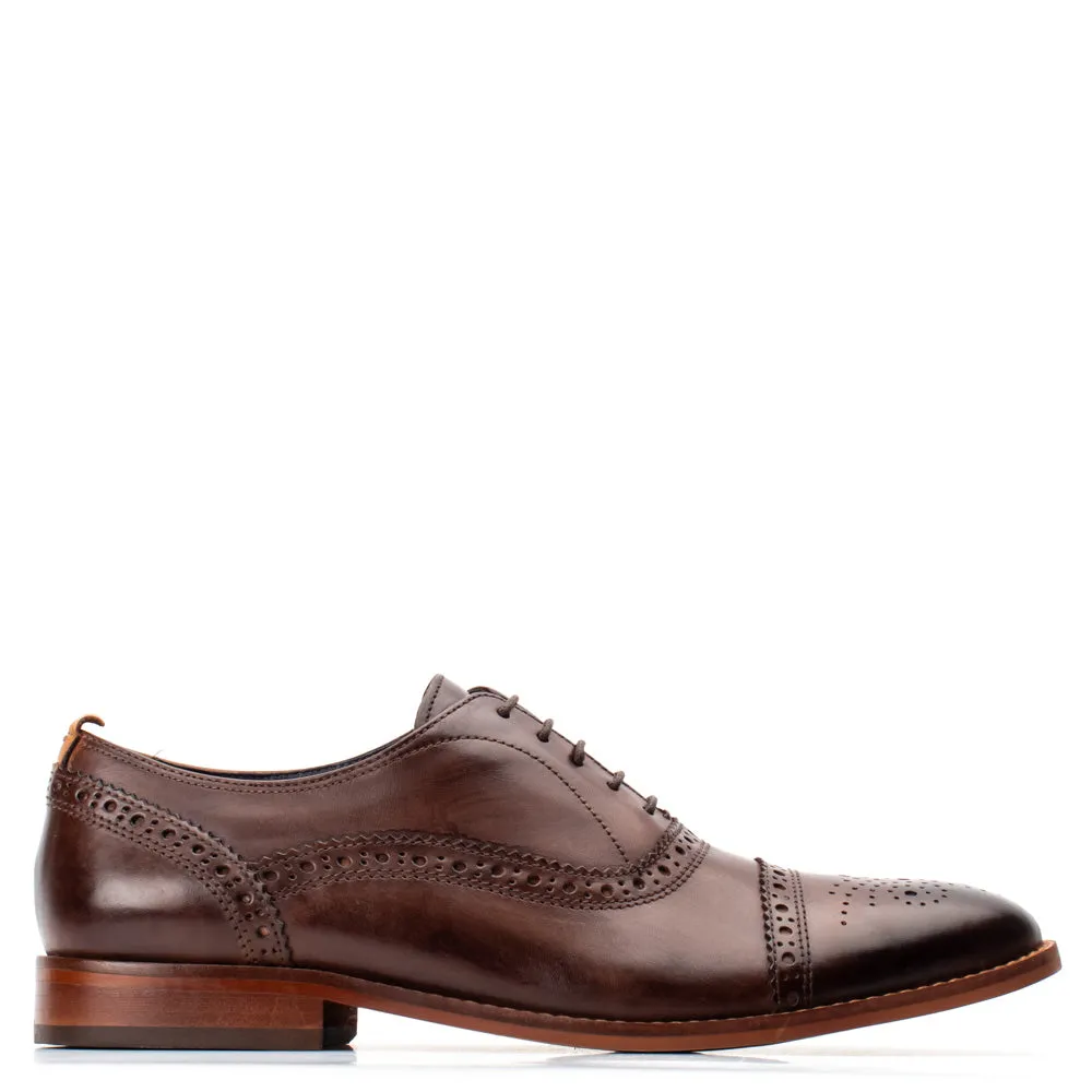 Cast Oxford Brogue Shoes Brown sold by Base London