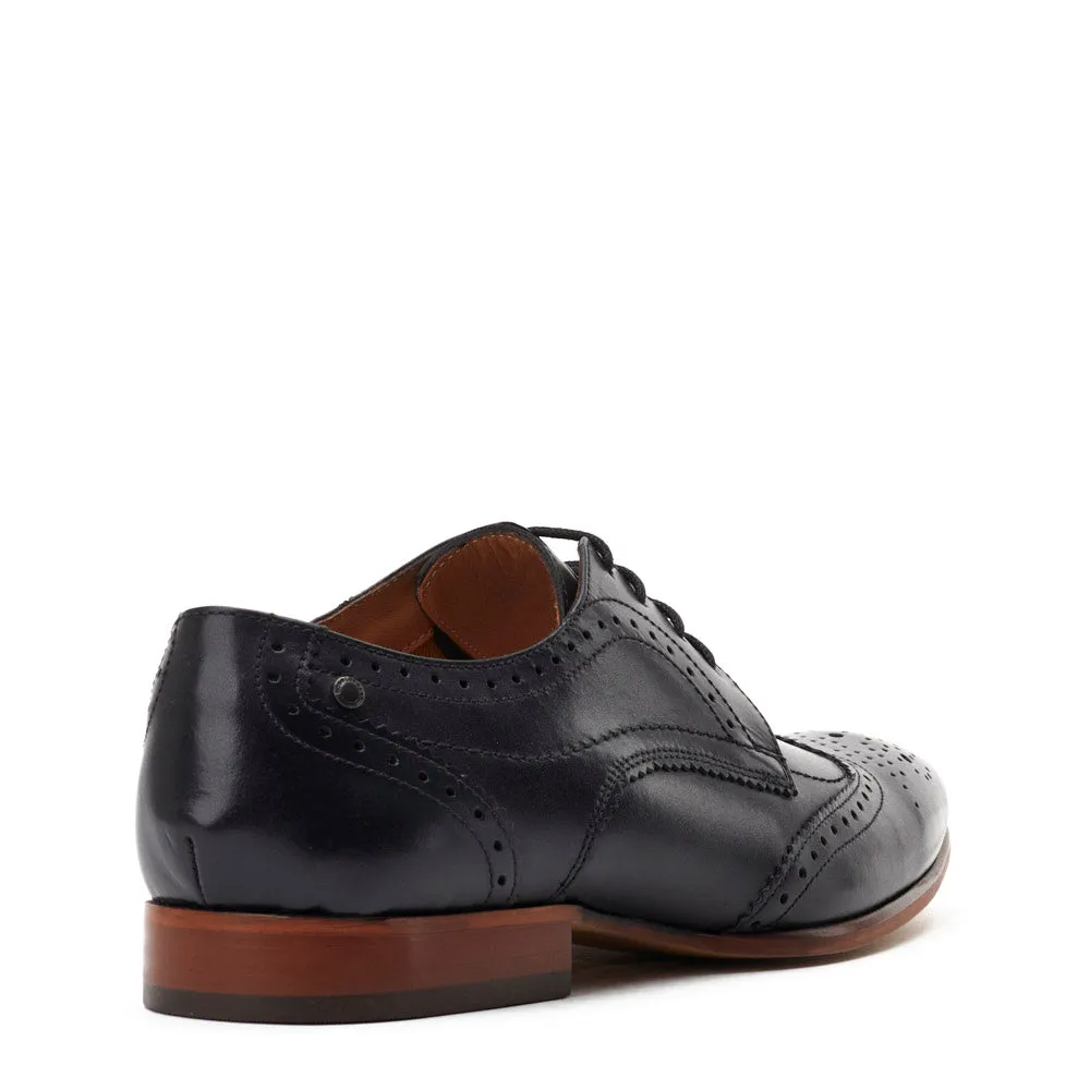 Barbera XL Waxy Brogue Shoes Black sold by Base London product image thumbnail 3
