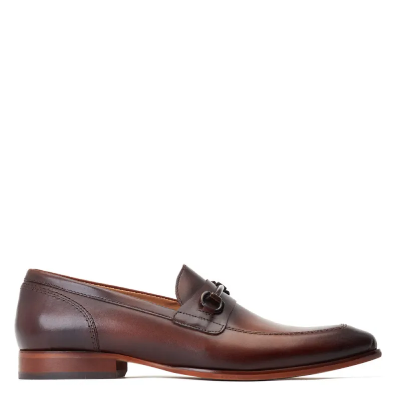 Russo Waxy Loafers Brown sold by Base London