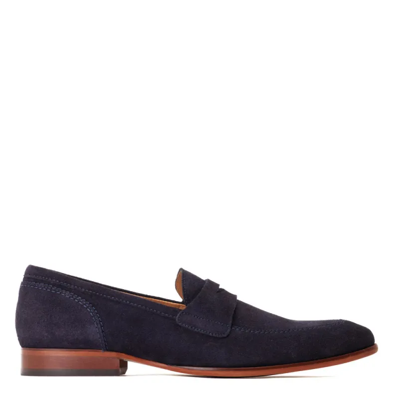 Bruno Suede Loafers Navy sold by Base London