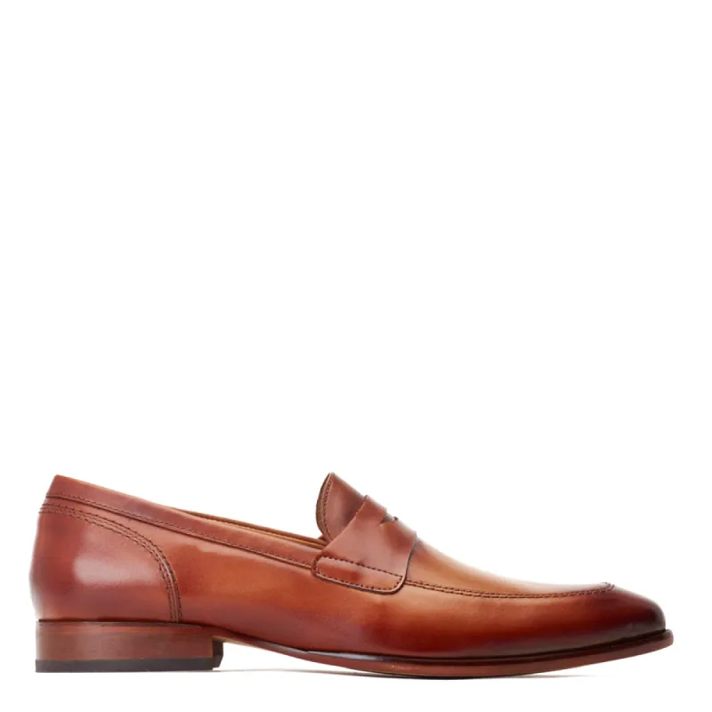 Bruno Waxy Loafers Tan sold by Base London