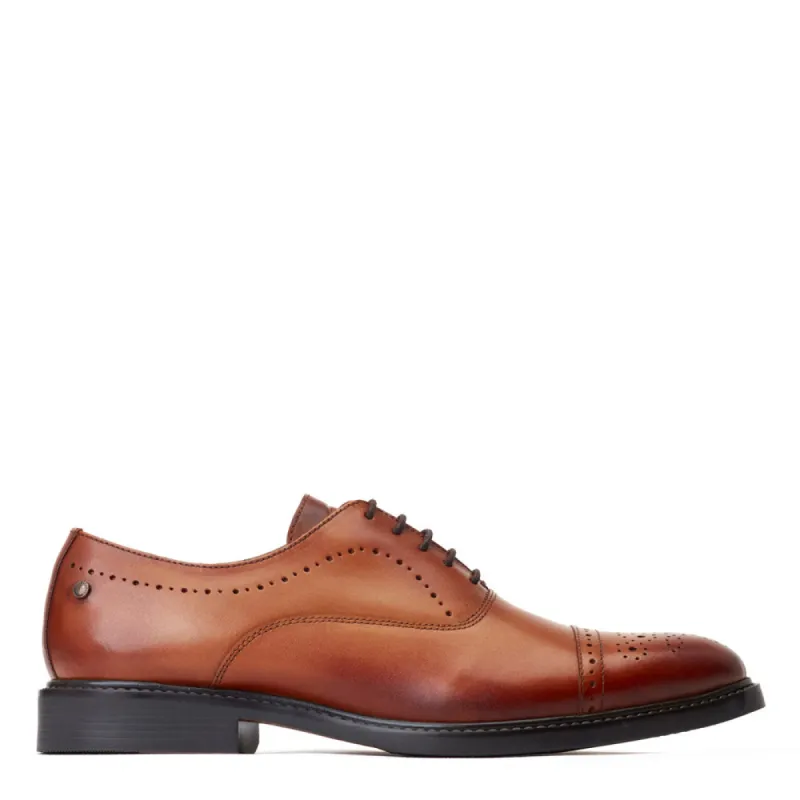 Corbin Waxy Oxford Shoes Tan sold by Base London